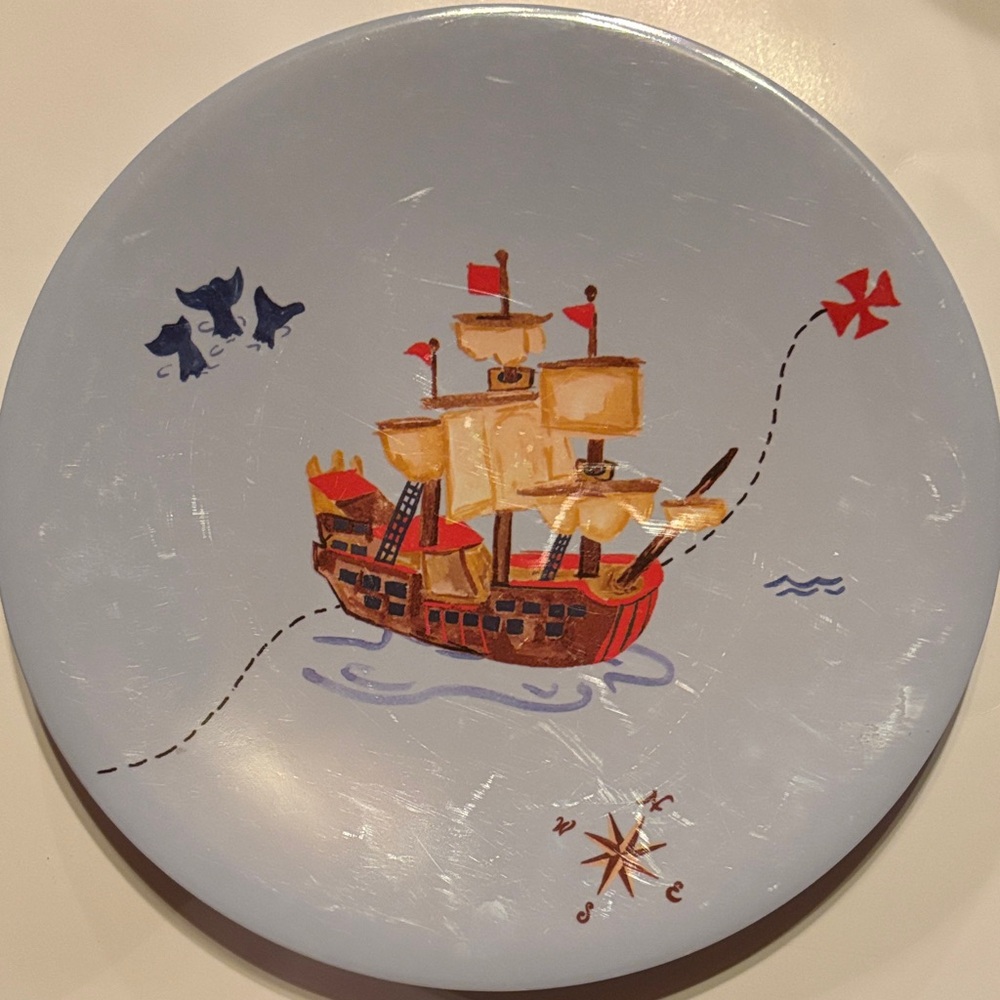 Pottery Barn Kids Cream Plate